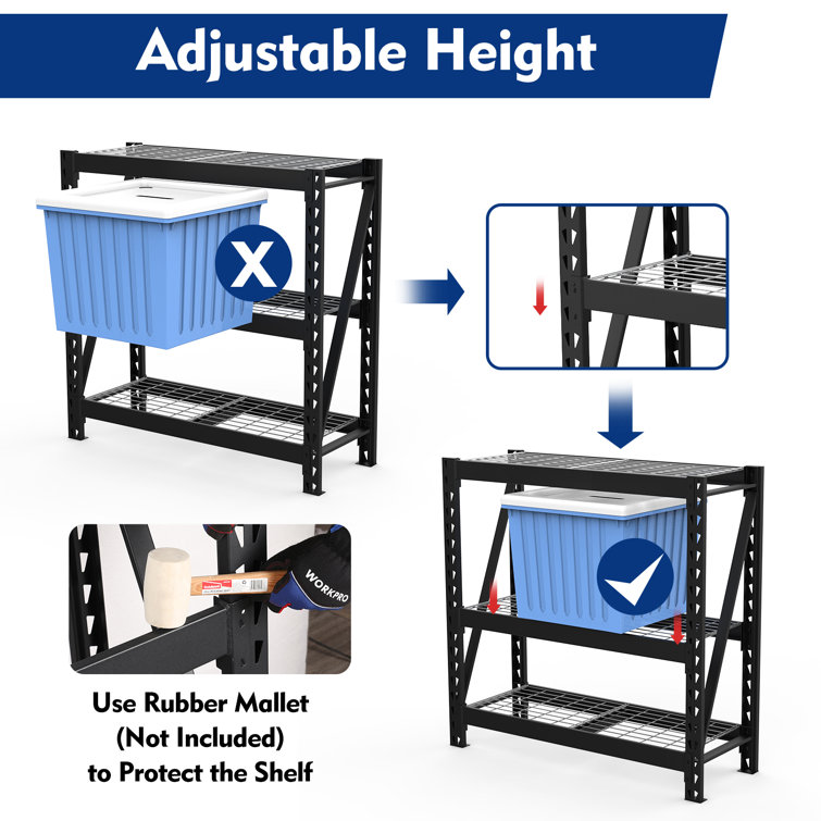 Metal on sale utility rack